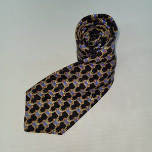 Rooster Mens Tie 64.5" Silk‎ Handmade Geometric Print Necktie Office Made in USA